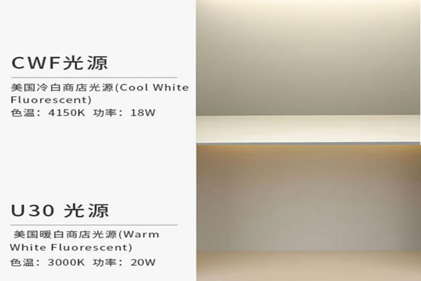 CWF光源和U30光源哪个光源显色性好？