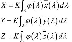 三刺激值的计算公式01